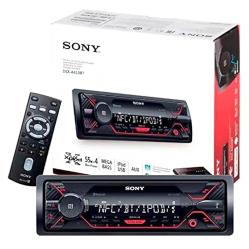 Sony DSX-A410BT Single Din Bluetooth Front USB AUX Car Stereo Digital Media Receiver (No CD Player) - Image 1