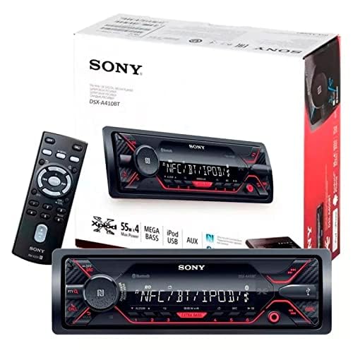 Sony DSX-A410BT Single Din Bluetooth Front USB AUX Car Stereo Digital Media Receiver (No CD Player) - Image 2