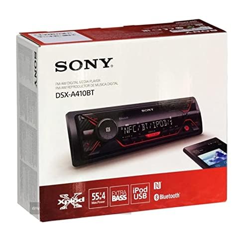 Sony DSX-A410BT Single Din Bluetooth Front USB AUX Car Stereo Digital Media Receiver (No CD Player) - Image 4