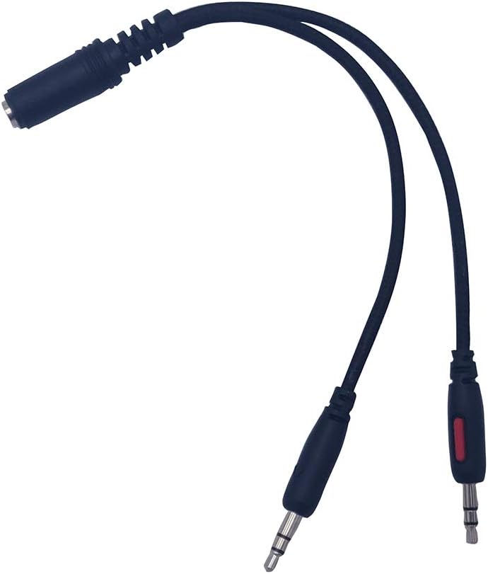 SCIENISH 3.5mm Jack Cable Gaming Headset Adapter Y Splitter Audio 2 Female To 1 Male With Separate Microphone And Headphone Connector Compatible For Pc, Ps4 Gaming Headset Blue - Image 2