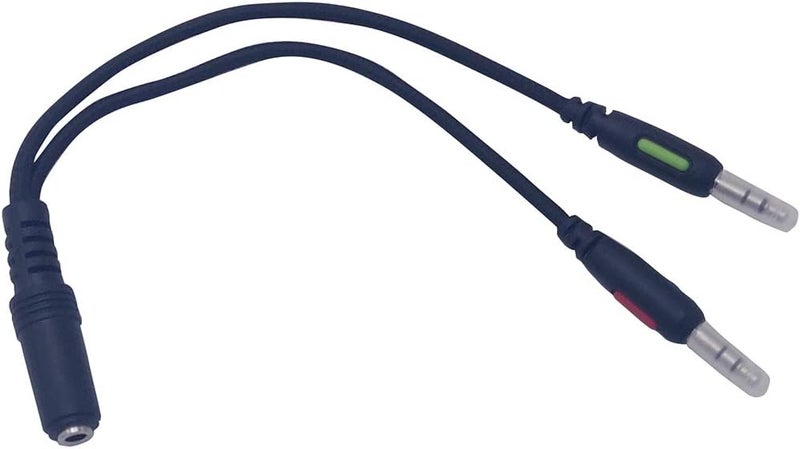 SCIENISH 3.5mm Jack Cable Gaming Headset Adapter Y Splitter Audio 2 Female To 1 Male With Separate Microphone And Headphone Connector Compatible For Pc, Ps4 Gaming Headset Blue - Image 3