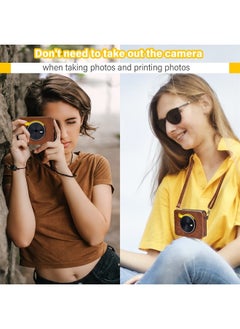 Mini Shot 3 Retro Case, PU Leather Protective Case for Kodak Mini Shot 3 Retro C300R 2-in-1 Camera/Portable Instant Printer with Shoulder Strap
