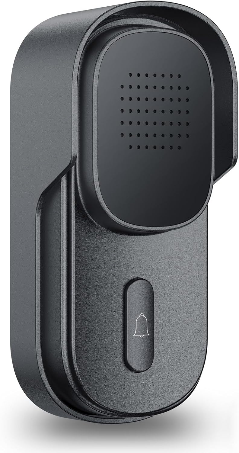 Wuloo Hands Free Two Way Wireless Intercom Doorbell for Home Classroom Outdoor unit only for expandableOnly Outdoor Unit CAN NOT Work Without Indoor Unit Gray - Image 1