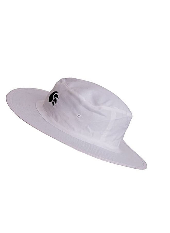 DSC Panama Atmos Round Cricket Hat | Color: White | Size: Large | Material: Cotton | Umpire Hat for Men’s & Women’s | Extra Wide Brim | Maximum Sunlight Protection | Comfortable and Classy  - Image 3