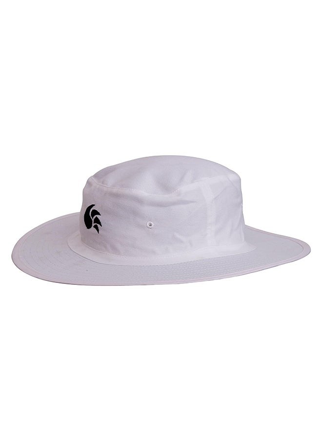 DSC Panama Atmos Round Cricket Hat | Color: White | Size: Large | Material: Cotton | Umpire Hat for Men’s & Women’s | Extra Wide Brim | Maximum Sunlight Protection | Comfortable and Classy  - Image 2
