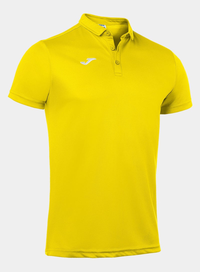 جوما قميص بولو رجالي بأكمام قصيرة لون أصفر