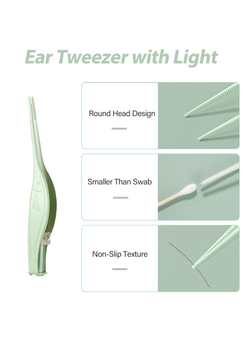 Generic - Kids Ear Cleaning Set with LED Light, 5-Piece Ear Cleaning Tools, Ear Spoon with LED Light, Earwax Pick and Tweezers for Ear Cleaning Tools Set - Image 1