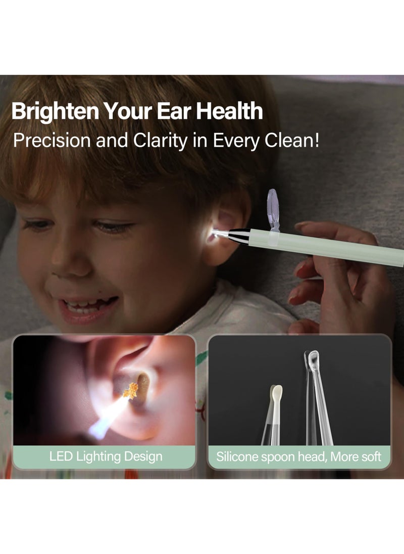 Generic - Kids Ear Cleaning Set with LED Light, 5-Piece Ear Cleaning Tools, Ear Spoon with LED Light, Earwax Pick and Tweezers for Ear Cleaning Tools Set - Image 1