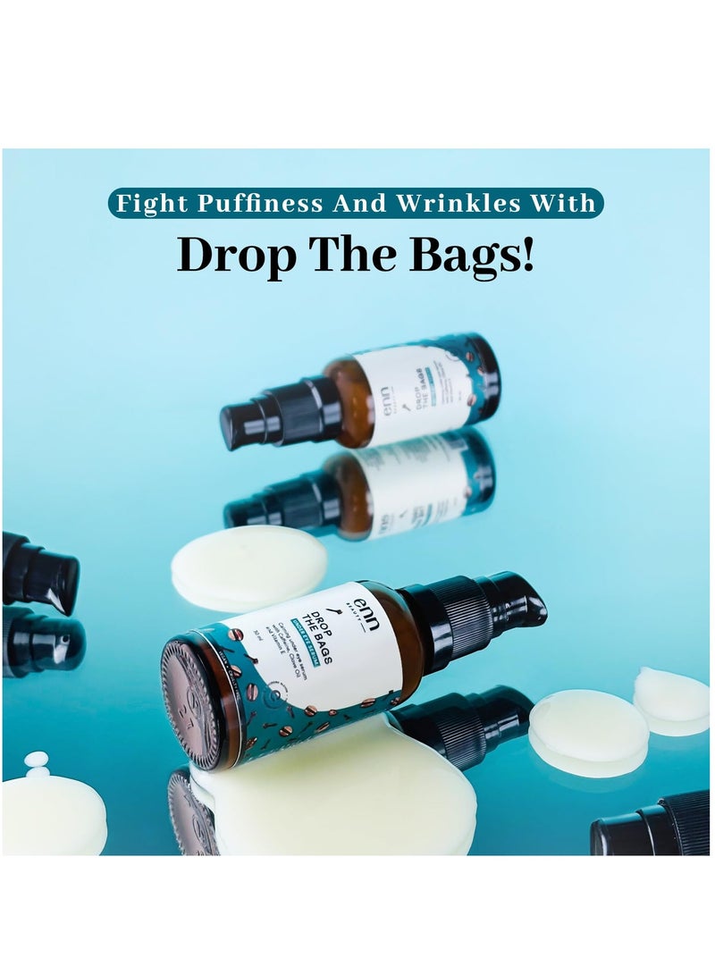 ENN Drop The Bags Under Eye Serum For Dark Circles Puffy Eyes Wrinkles and Fine Line Removal Natural For Men and Women 30ml - Image 2