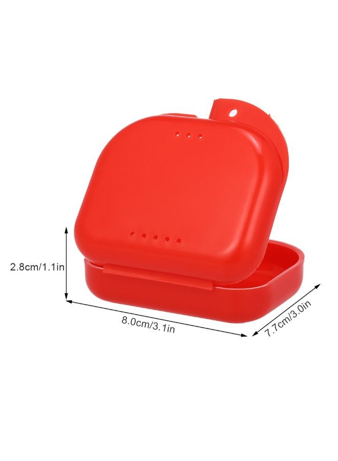 Denture Box Denture Case Dental False Teeth Cleaning Box Blue 0.023kg - Image 5