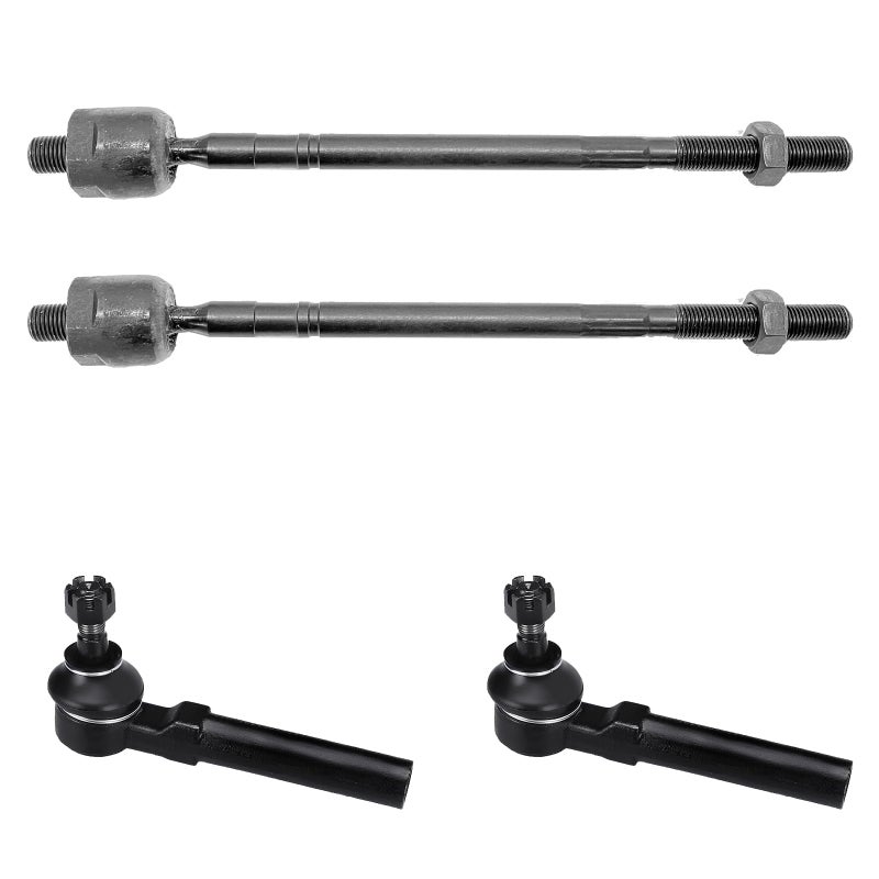 HHCM 4pc Front Outer Inner Tie Rod End Kit ES3692 EV473 for Subaru Legacy 1998 1999 2000 2001 2002 2003 2004 Steering Tie Rod End for Subaru Outback 2000 2001 2002 2003 2004 Baja 2003 2004 2005 2006
