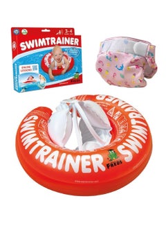 FREDS SWIM ACADEMY Freds Swim Academy Red Swim Tube & Pink Swim Diaper (09kg - 16kg) Set of 02 