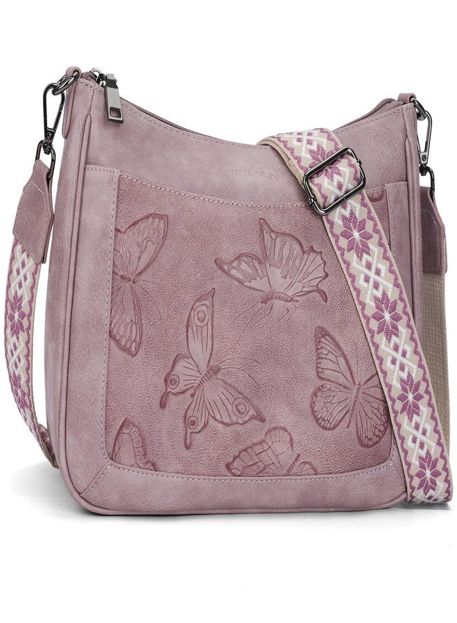 KITEVIUN Crossbody Bags for Women Trendy, Vegan Leather Medium Butterfly Hobo Purse, Women's Shoulder Handbags - Image 1