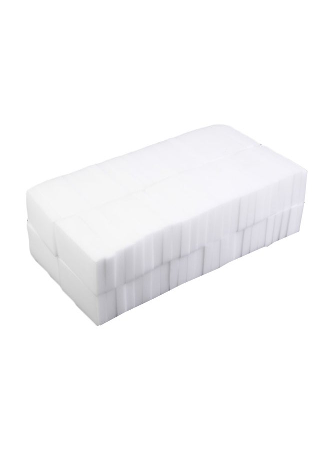 Loquat 100-Piece Magic Sponge Cleaner Set White 100x60x15centimeter - Image 1