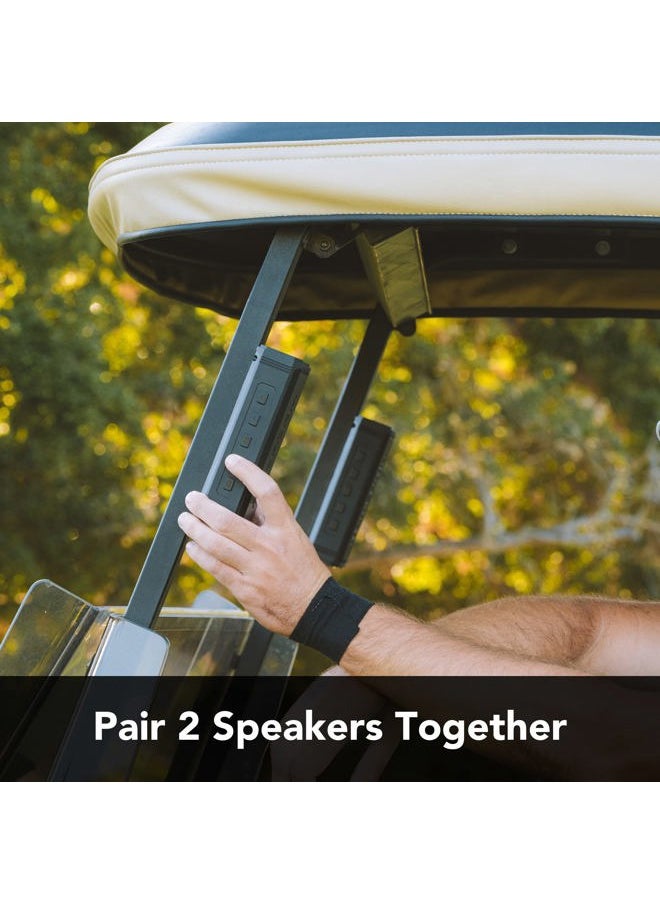 Rokform - G-ROK – Wireless Golf Speaker, Portable Magnetic, IPX7 Waterproof, Shockproof & Dustproof, Loud & Clear Sound, 24 Hour Battery, Rugged Outdoor Golf Cart Speaker (Black) - Image 1