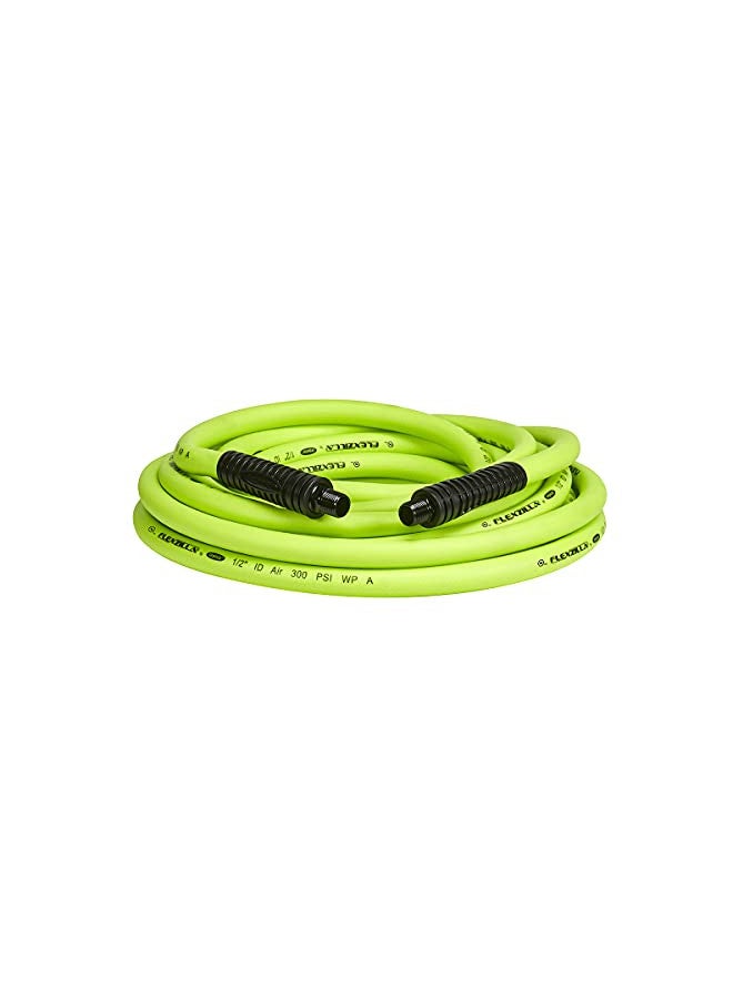 Flexzilla Air Hose, 1/2 in. x 25 ft., 3/8 in. MNPT Fittings, Heavy Duty, Lightweight, Hybrid, ZillaGreen - HFZ1225YW3 - Image 1