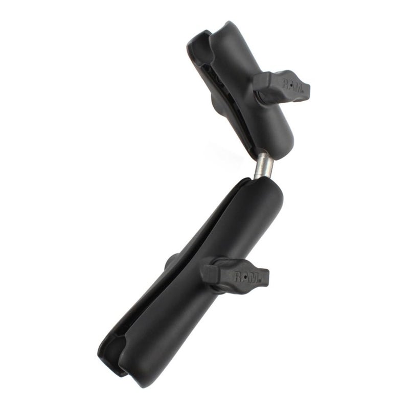 RAM Mounts Double Socket Arm with Dual Extension and Ball Adapter RAM-B-201-201U-C Compatible with RAM B Size 1" Components - Image 1