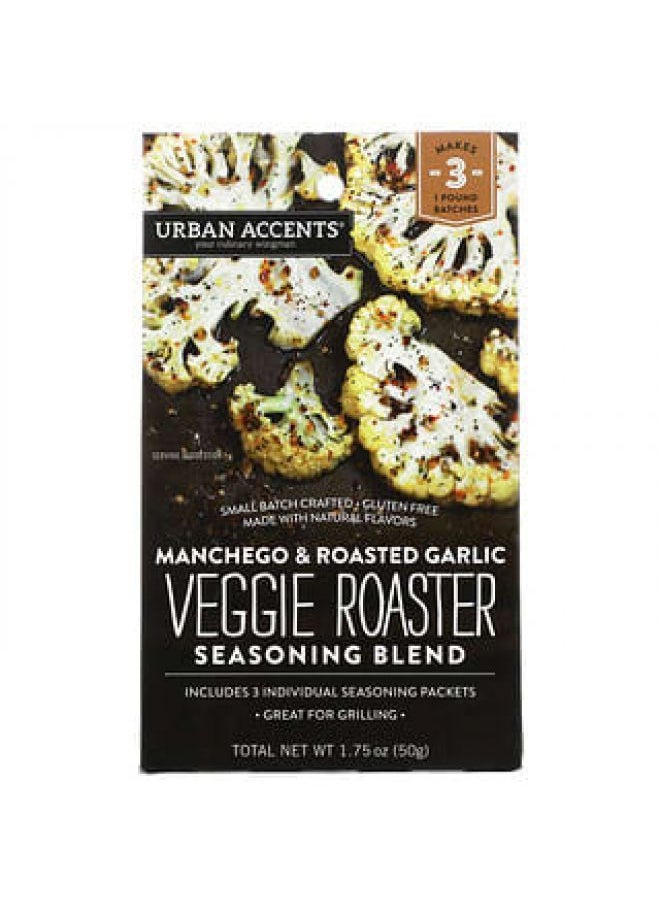 URBAN ACCENTS - Urban Accents, Veggie Roaster Seasoning Blend, Manchego & Roasted Garlic, 1.75 oz (50 g) - Image 1