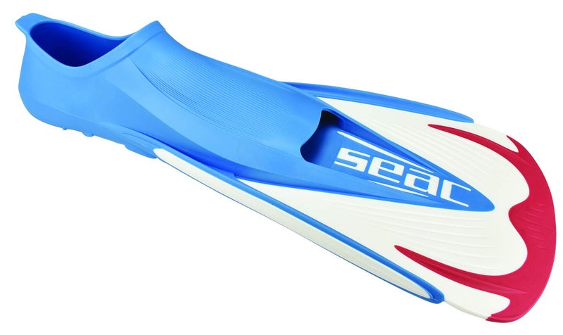 SEAC Team Full-Foot Snorkeling Swim Fins Ideal for Open Water Snorkeling, Red 2-3 - Image 3