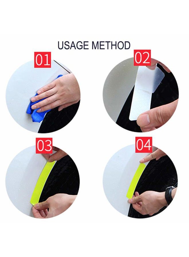 Leasinder 55 Pcs Reflective Stickers for Helmet Bicycle Reflective Tape Night Safety Stickers Decals for Motorcycle, Helmets, Bike, Strollers, Wheelchairs, Scooter, Wheelchairs (Yellow) - Image 5
