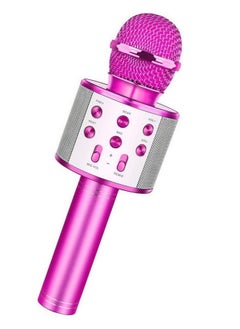 ELTRAZONE Wireless Bluetooth Karaoke Microphone, Rechargeable Kids Microphone Karaoke Machine,Professional Handheld Karaoke Mic Speaker Home KTV Kids Birthday Party - Best Gifts for Kids Adults (Pink)  - Image 1