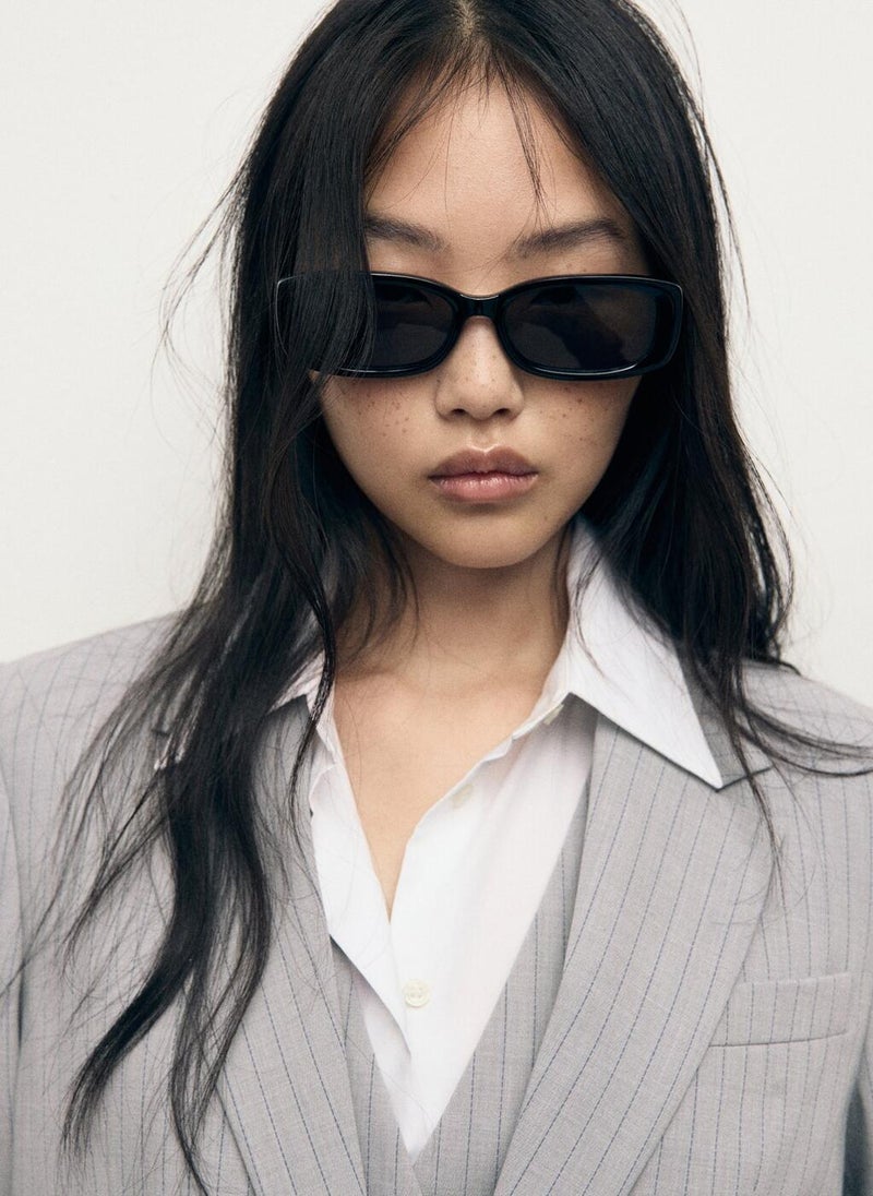 MANGO Pinstripe suit jacket - Image 3