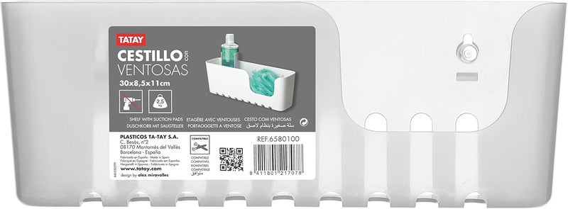 Tatay Large Storage Basket - White Polypropylene - Image 2