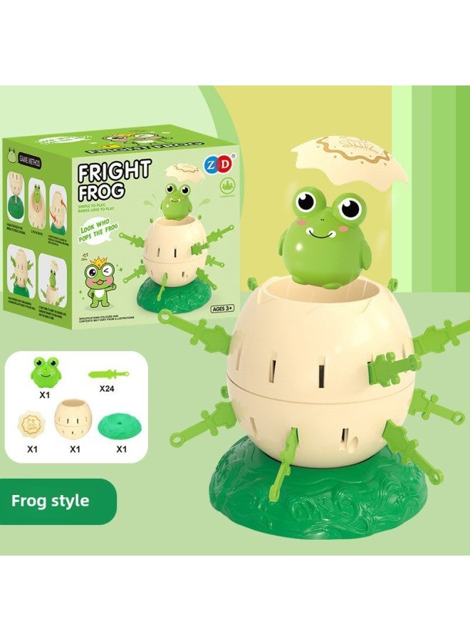 Mini Penguin Pirate Bucket Frog Catapult Bucket Decompression Interactive Leisure Toy Board Game Competitive Game-Specifications:Frog Style  - Image 1