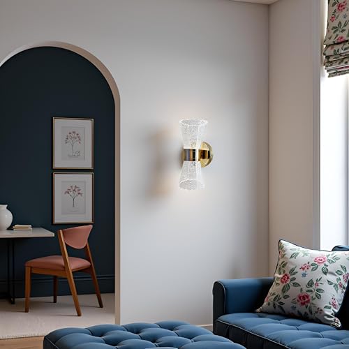 Lyse Decor Glittery led Wall lamp with 3-in-1 Light Color, Wall Lights for Bedside, Living Room, Bedroom, Gallery, Restaurants and Hotels (Pack of 1) - Image 4