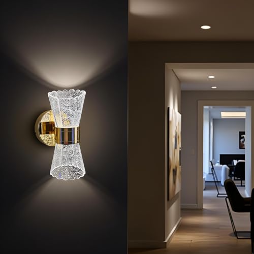 Lyse Decor Glittery led Wall lamp with 3-in-1 Light Color, Wall Lights for Bedside, Living Room, Bedroom, Gallery, Restaurants and Hotels (Pack of 1) - Image 2