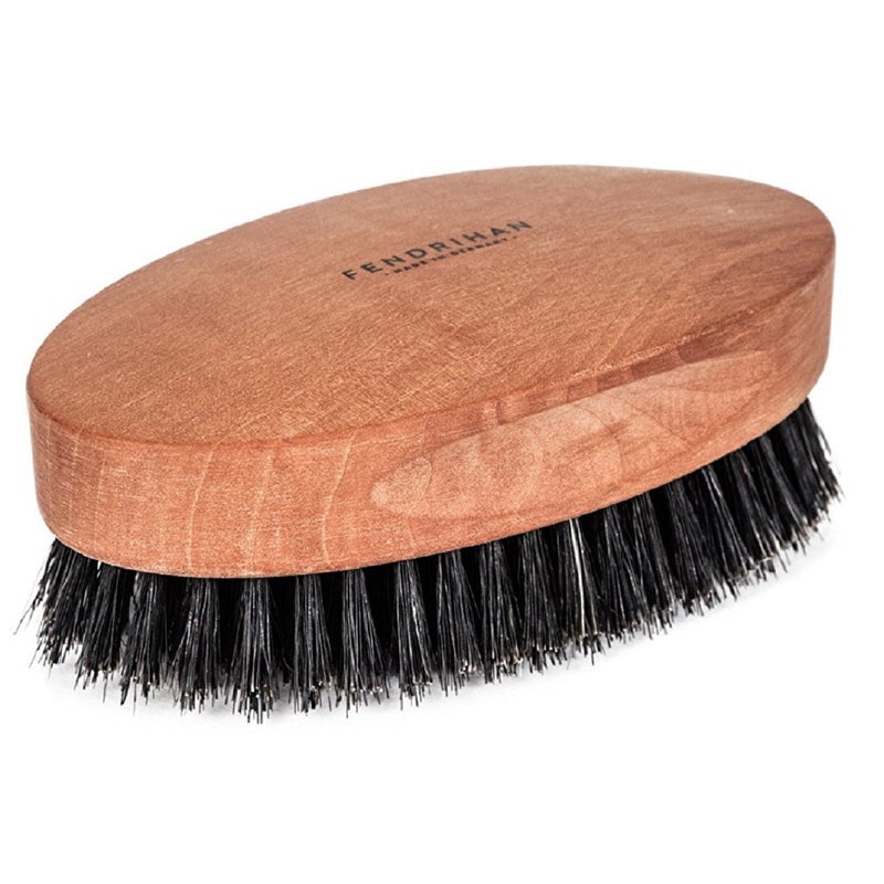 Fendrihan Genuine Boar Bristle and Pear Wood Military Hair Brush Made in Germany MEDIUM STIFF BRISTLE
