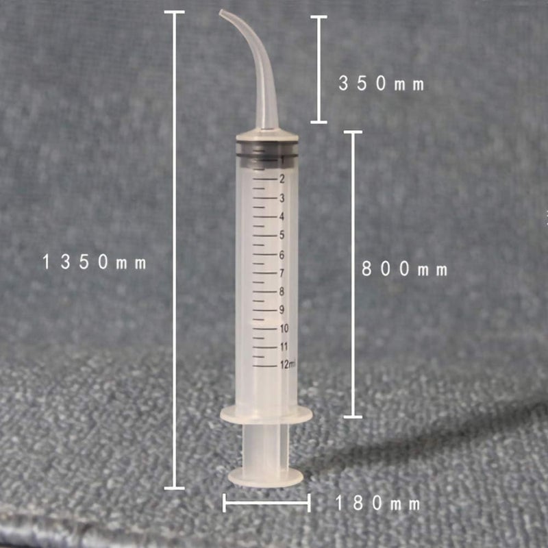 THINKPRICE 6 Pack Dental Irrigation Syringe, Wisdom Teeth Syringes with Curved Tip for Tooth (Scale-6) - Image 4