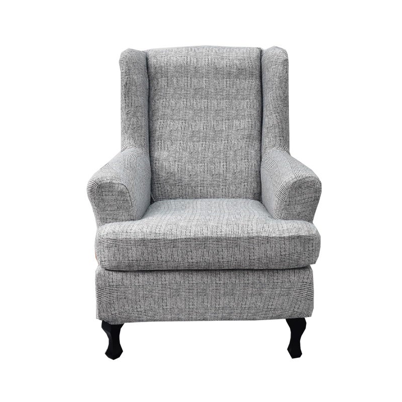 CRFATOP Jacquard Wing Chair Slipcovers 2 Piece Stretch Wingback Chair Cover Spandex Wing Back Armchair Covers Furniture Protector with Elastic Bottom for Living Room Bedroom Wingback Chair,A11 - Image 1