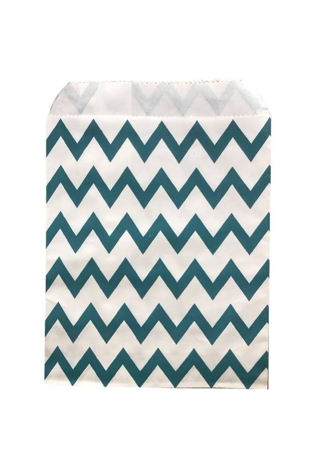 Chevron Party favor Candy Bags (Greyish Blue)
