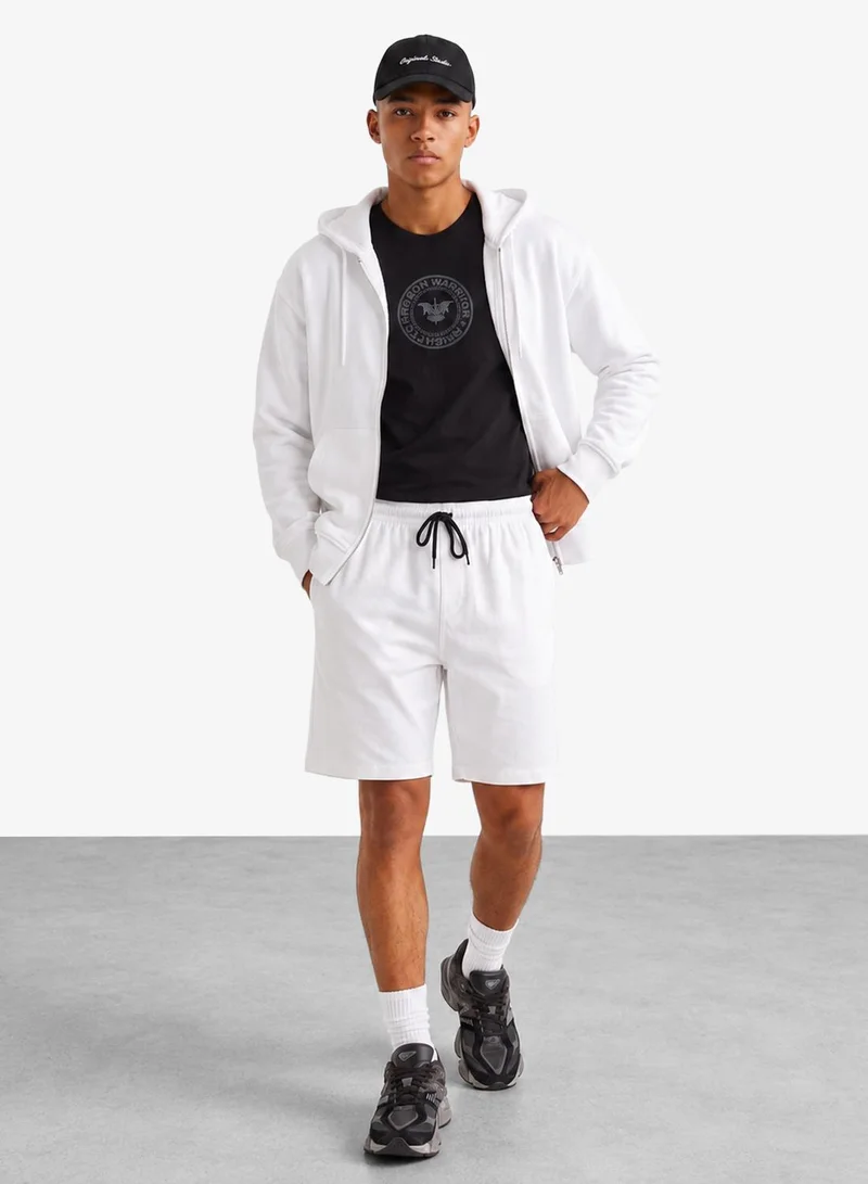 Seventy Five Basics Regular Fit Pocket Shorts Contrast Drawcord