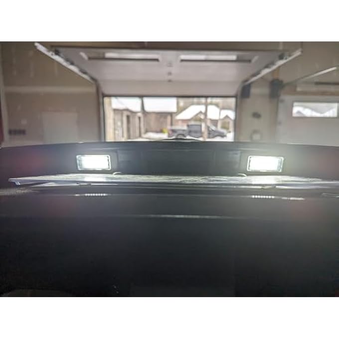 Gempro مجموعة مصابيح لوحة ترخيص LED الخلفية لسيارات BMW 1 3 5 Series X1 X3 X5 X6 M3 6000K زينون أبيض، عبوتان - Image 5