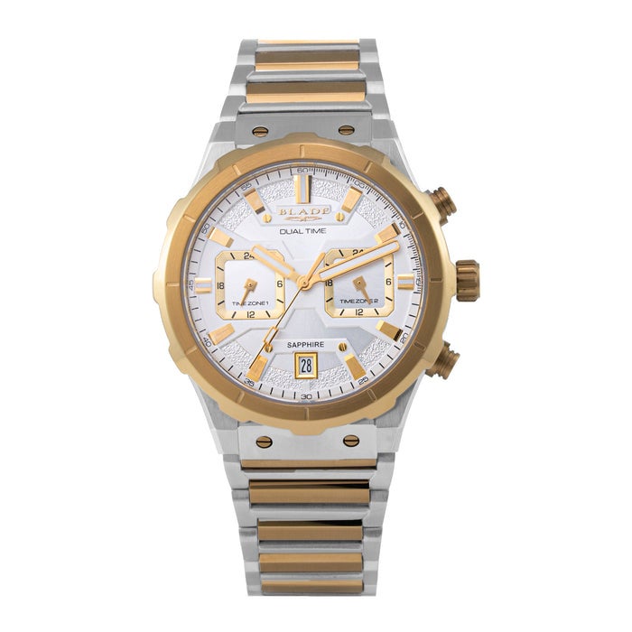 BLADE Admiral Ivory 3686G2TST SS Case & Band Multifunction Men's Watch - Image 1
