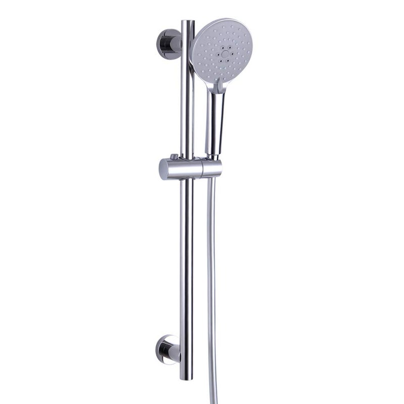 kimzcn Shower Slide Bar with three Function Massaging Hand Shower Head Adjustable SUS 304 Stainless Steel Polished D500011C