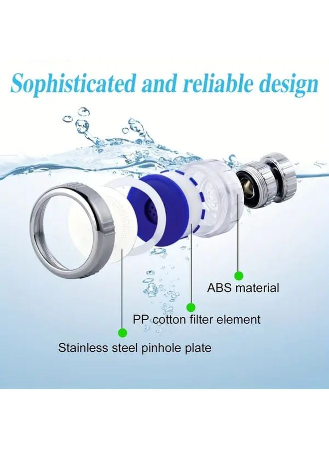 Silvery Universal Pressurized Aerator For Kitchen Sink Strong Pressure Water Filter - Image 3
