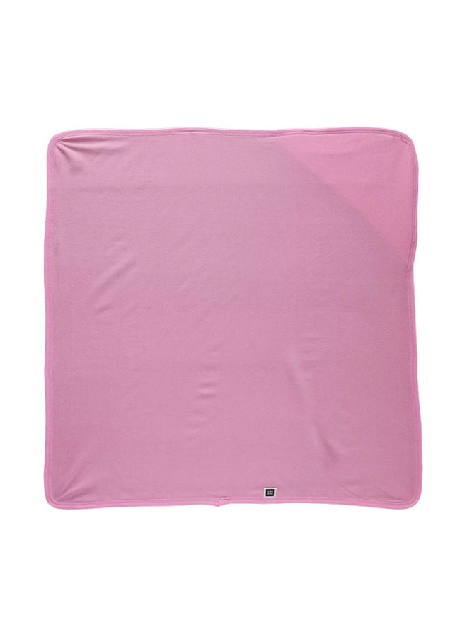 منشفة استحمام قطنية مطبوعة مزودة بغطاء للرأس