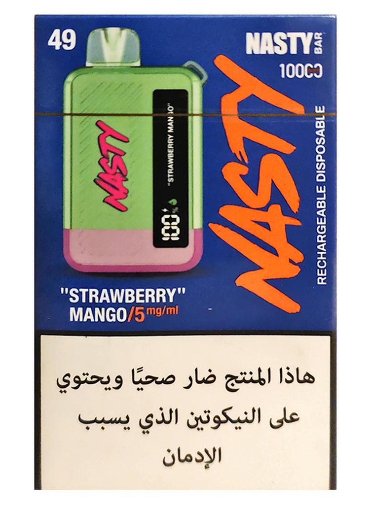 nasty Strawberry Mango 10000 Puffs 5mg Disposable Pods Vape - Image 1