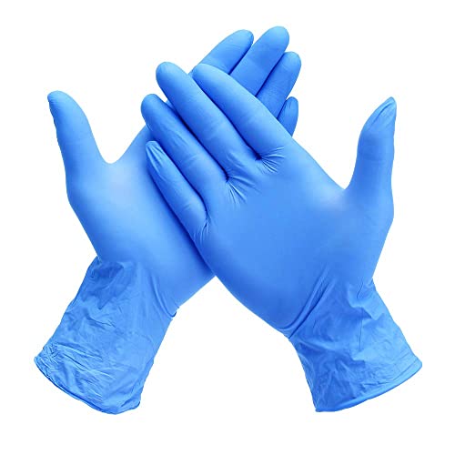 OTICA Nitrile Gloves, Blue Heavy Duty Medical Grade 4g Disposable Gloves,Nitrile examination gloves, Powder Free, Latex Free, and Protein Free, Medical, Food, Multi Use, Pack of 100 - Image 5