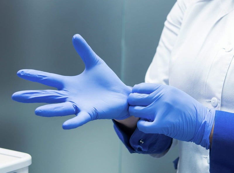 OTICA Nitrile Gloves, Blue Heavy Duty Medical Grade 4g Disposable Gloves,Nitrile examination gloves, Powder Free, Latex Free, and Protein Free, Medical, Food, Multi Use, Pack of 100 - Image 2