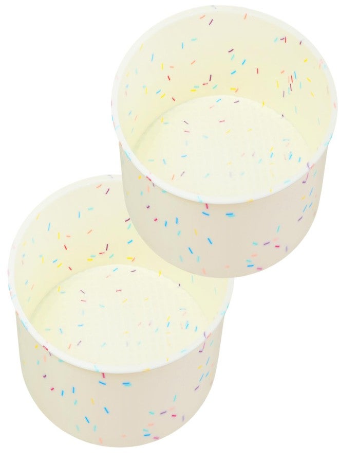 Firstfooby 6 Inch Silicone Round Cake Pan, 2 Pcs Silicone Cake Pans, Nonstick Baking Mold BPA Free Dishwasher Safe, Great for Layer Cake, Cheese Cake, Chocolate Cake - Image 1