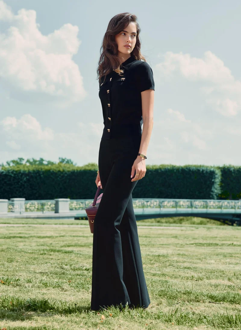 Lichi Flared high-waisted trousers