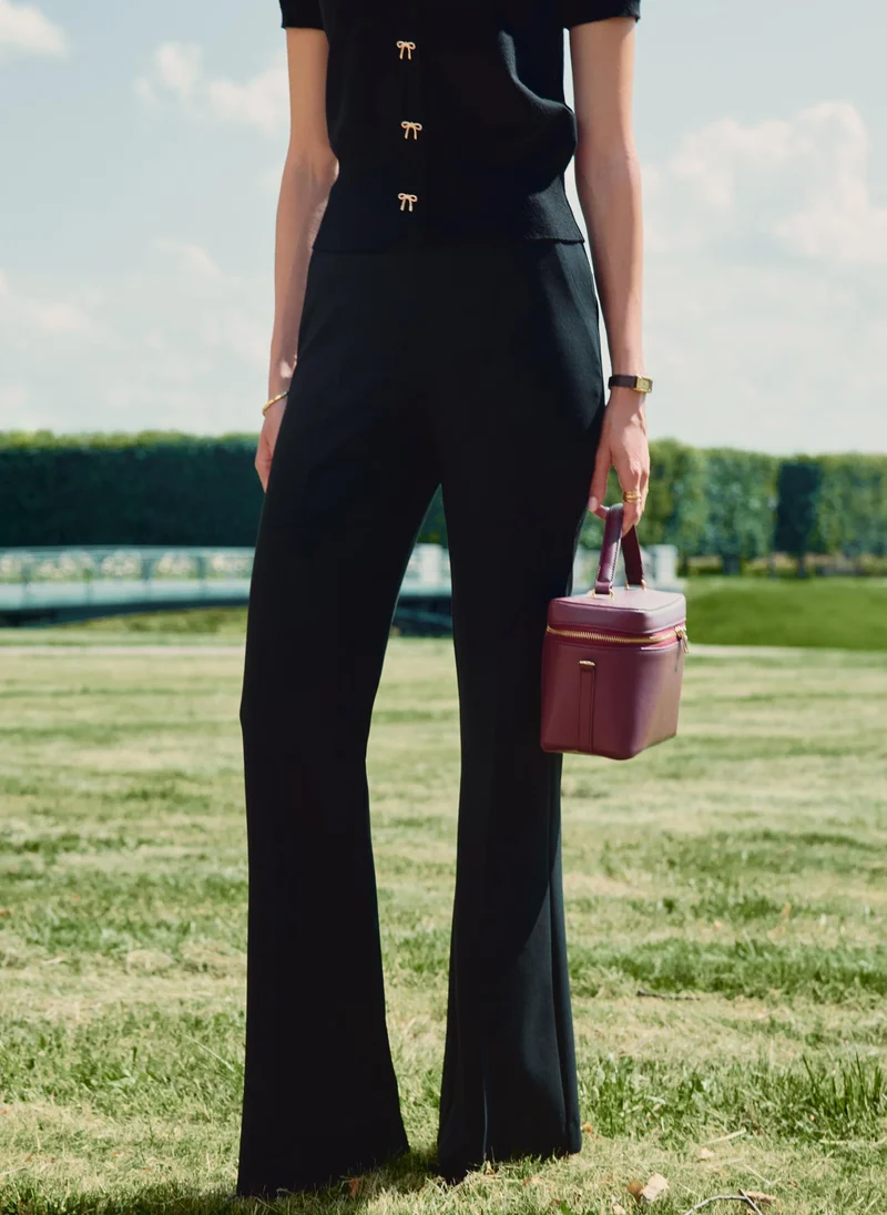 Lichi Flared high-waisted trousers