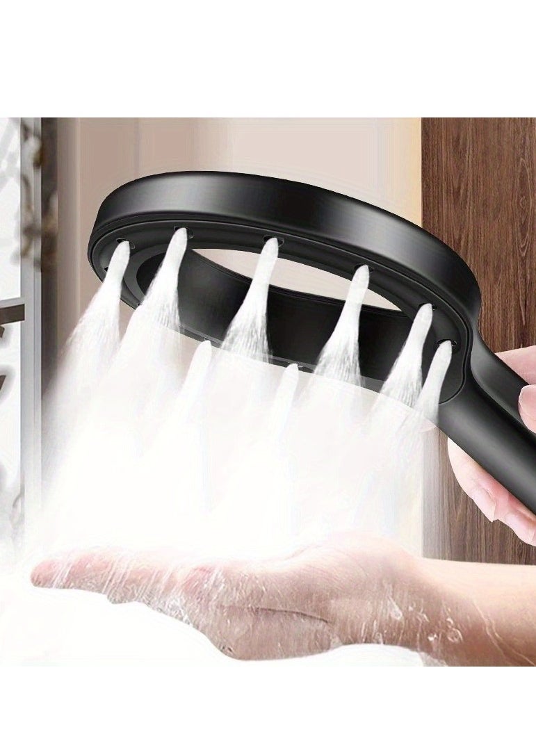 Generic - 1pc shower head, high pressure shower head function ring, with hand held shower, non-blocking nozzle, high flow hand held nozzle - Image 1