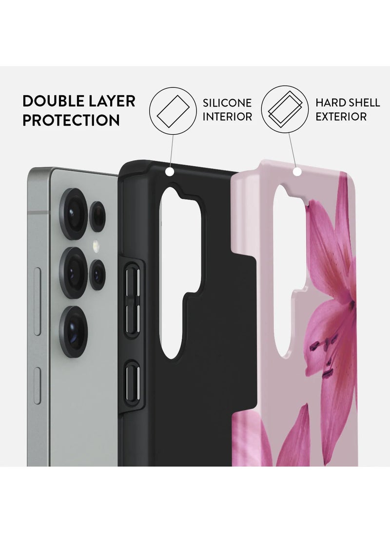 BURGA Samsung Galaxy S25 Ultra Mobile Phone Case Hybrid 2 Layer Hard Shell Silicone Protective Case Fragile Beauty Scratch Resistant Shockproof Cover - Image 2