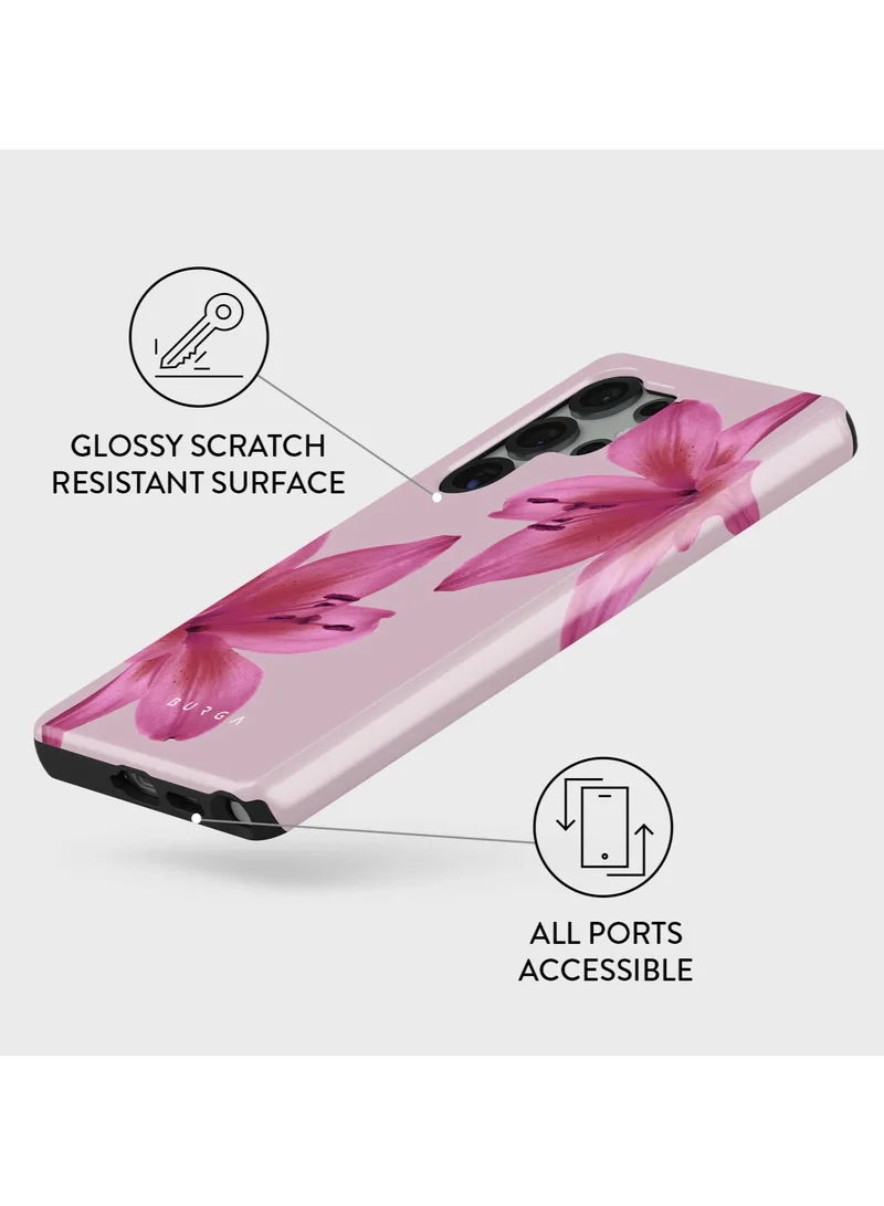 بورجا جراب هاتف محمول Samsung Galaxy S25 Ultra، جراب واقٍ من السيليكون الصلب هجين من طبقتين، مقاوم للخدش والصدمات، مقاوم للصدمات