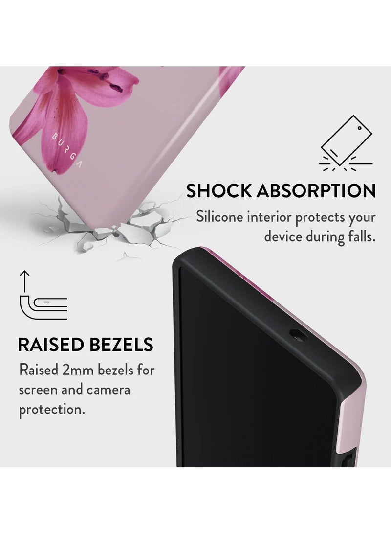 BURGA Samsung Galaxy S25 Ultra Mobile Phone Case Hybrid 2 Layer Hard Shell Silicone Protective Case Fragile Beauty Scratch Resistant Shockproof Cover - Image 4